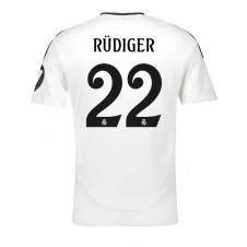 Real Madrid Antonio Rudiger #22 Hjemmedrakt 2024-25 Kortermet